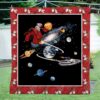 Galaxy And Snoopy 3D Quilt  Quilt